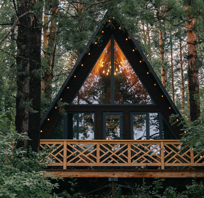 Premium A-Frame с двумя спальнями