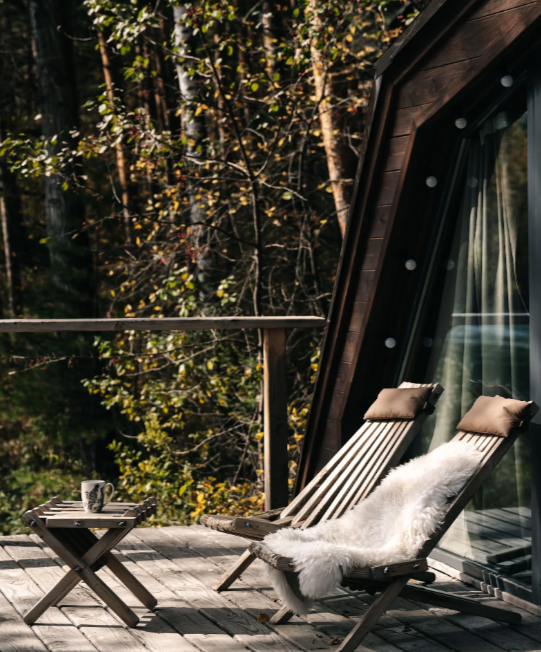 Шишка-дом с камином