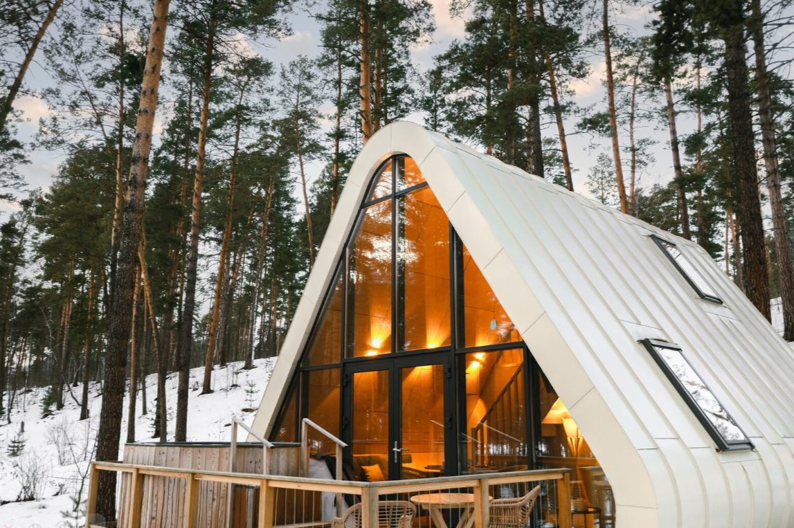 Скай дом с террасой и купелью